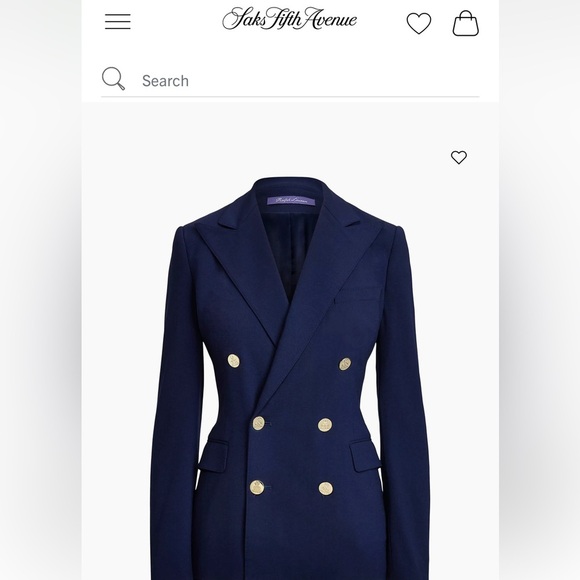 Ralph Lauren Purple Label Cadman Navy Cashmere Jacket See Measurements for Size - Picture 2 of 16